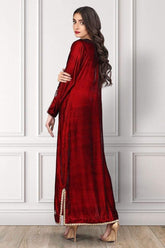 Sadia Aamir - Deep Red Starlite - SAL-05